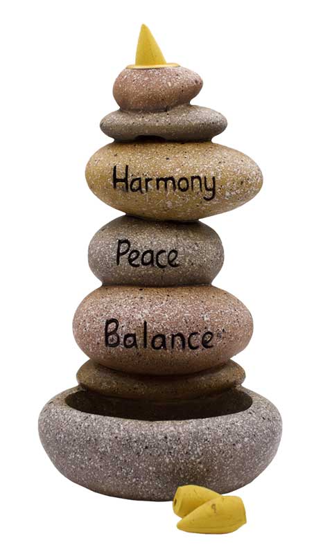 7 1/4" Inspirational back flow incense burner