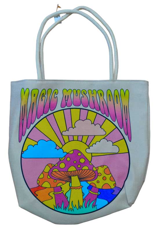 17" x 17" Magic Mushroom tote bag