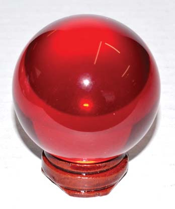 50mm Red crystal ball