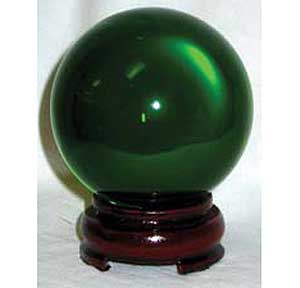 80mm Green crystal ball