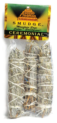 Ceremonial smudge  3-pk 4"