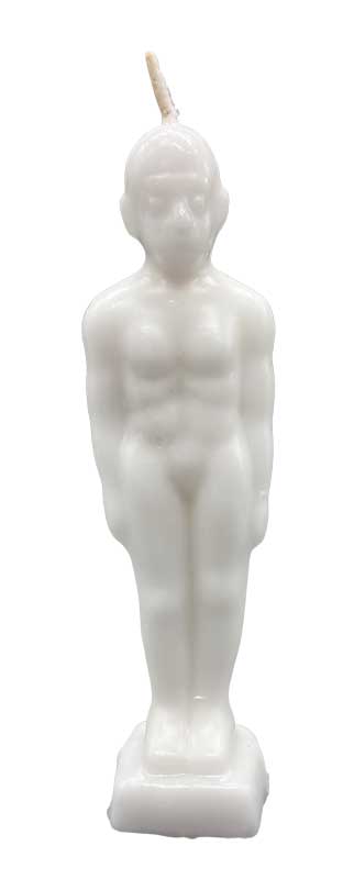 6 3/4" White Man candle