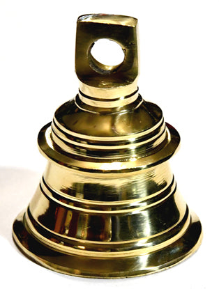 2 1/4" brass Temple bell