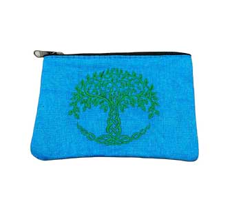 (set of 2) 4" x 6" Tree of Life coin purse