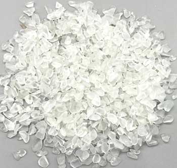 1 lb Glass tumbled chips 5-8mm