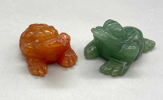 (set of 2) Prosperity Frog