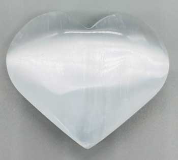 3" Selenite heart