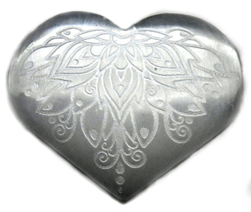 3" Selenite heart , Lotus