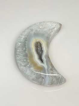 small Moon Druse Agate Geode