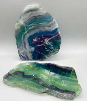 +.7kg Fluorite slices