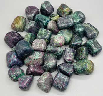 1 lb Ruby Zoisite with Mica tumbled stones