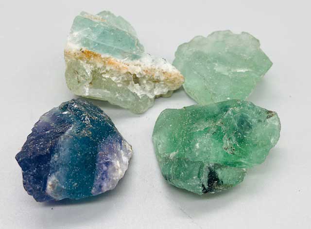 1 lb Fluorite untumbled stones