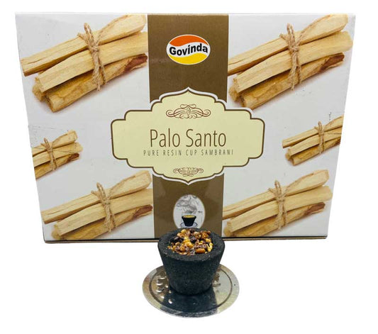 (set of 12) Palo Santo charcoal dhoop cup