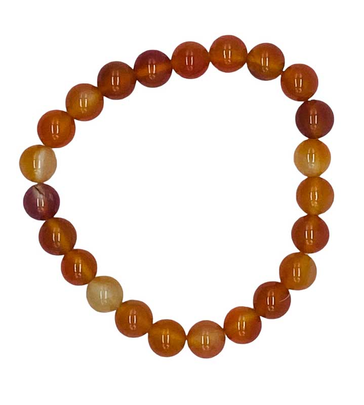 8mm Carnelian bracelet