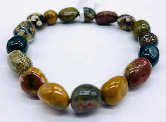 Jasper, Ocean gemstone bracelet