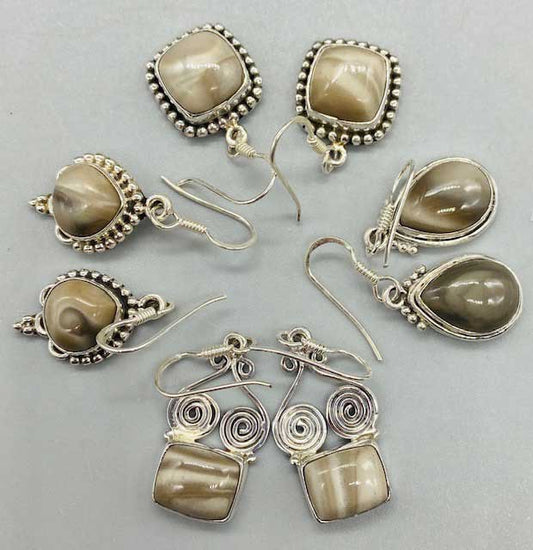 Flint Stone various earring