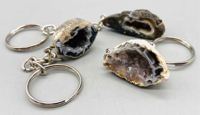 Geode keychain