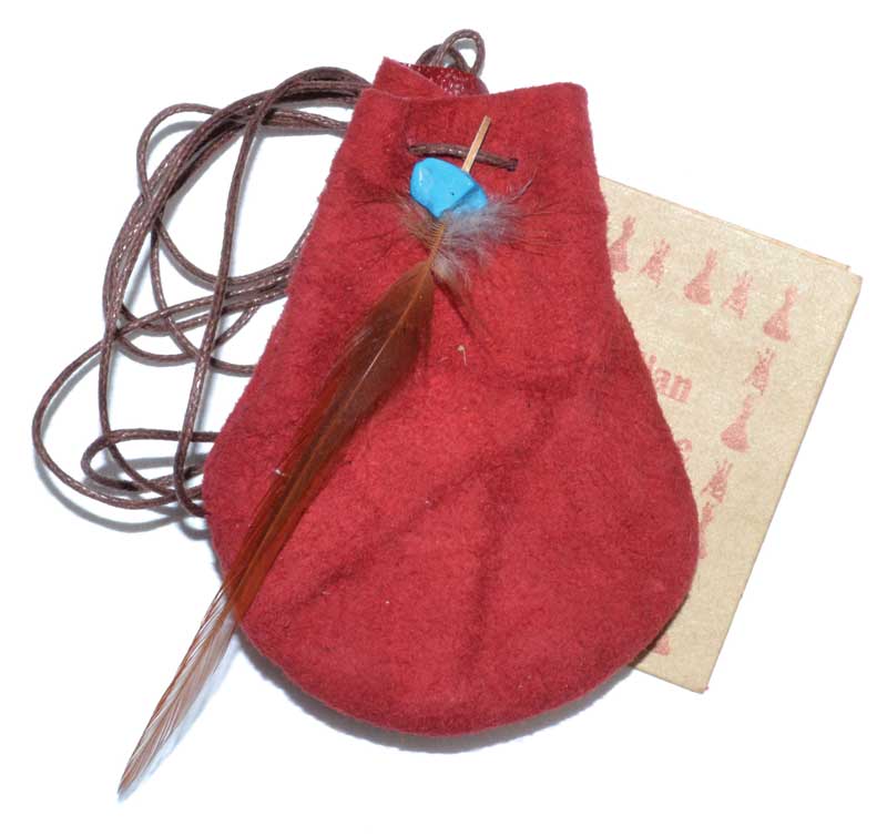 3" Medicine Dream bag Red