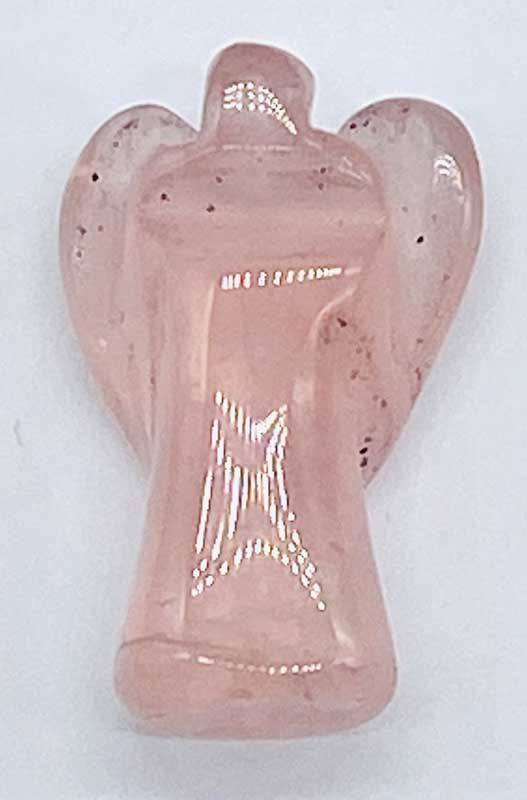 1" Rose Quartz angel